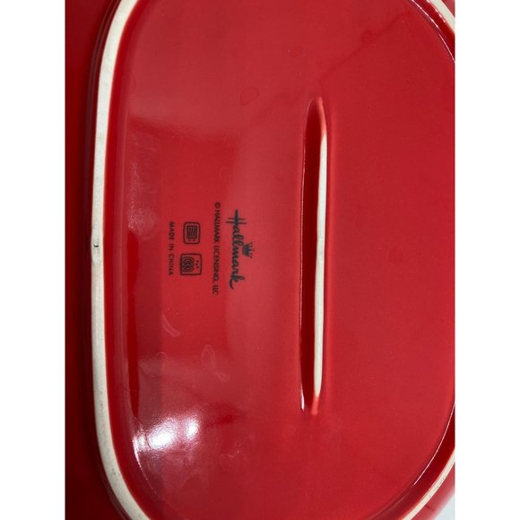 Hallmark Red Fresh Baked Cookies Plate - Picture 3 of 4